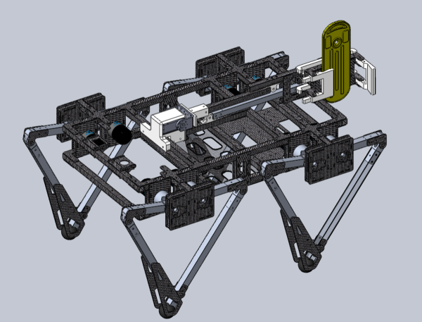 Photo of the quadruped robot